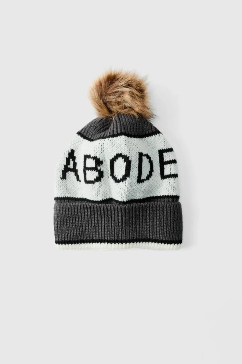 Fashion boohooMAN Abode Bobble Beanie true black