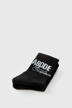 Fashion boohooMAN Abode Mid Length Sock true black