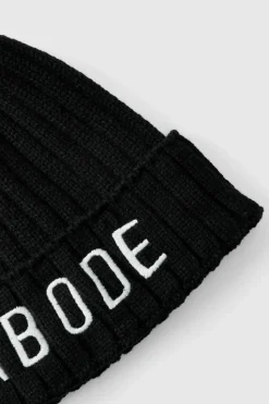 Sale boohooMAN Abode Ribbed Beanie true black