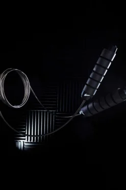 Shop boohooMAN Active Skipping Rope black