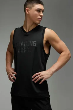 Cheap boohooMAN Active Training Dept Basketball Vest black