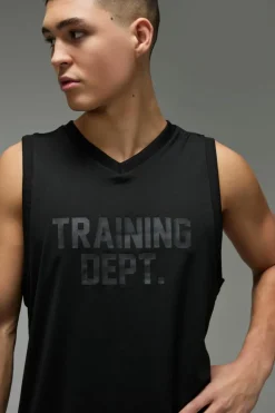 Cheap boohooMAN Active Training Dept Basketball Vest black