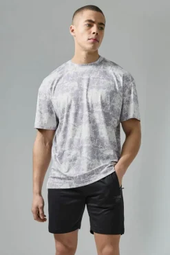 Best Sale boohooMAN Active Training Dept Camo Oversized T-shirt Short Set black