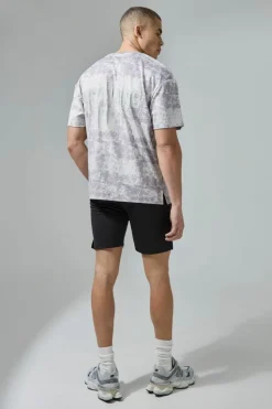 Best Sale boohooMAN Active Training Dept Camo Oversized T-shirt Short Set black