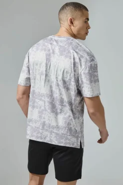 Best Sale boohooMAN Active Training Dept Camo Oversized T-shirt Short Set black
