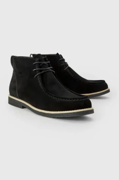 Flash Sale boohooMAN Apron Front Desert Boot black