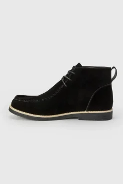 Flash Sale boohooMAN Apron Front Desert Boot black