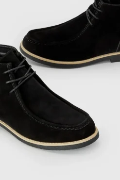 Flash Sale boohooMAN Apron Front Desert Boot black