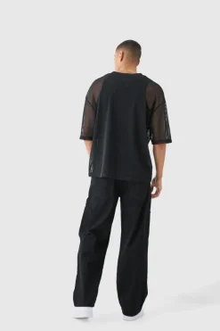 Discount boohooMAN Baggy Rigid Cargo Jean true black