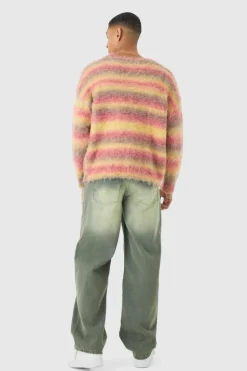 Flash Sale boohooMAN Baggy Rigid Washed Jeans green