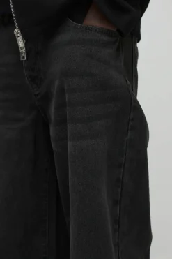 Store boohooMAN Baggy Rigid Jean charcoal