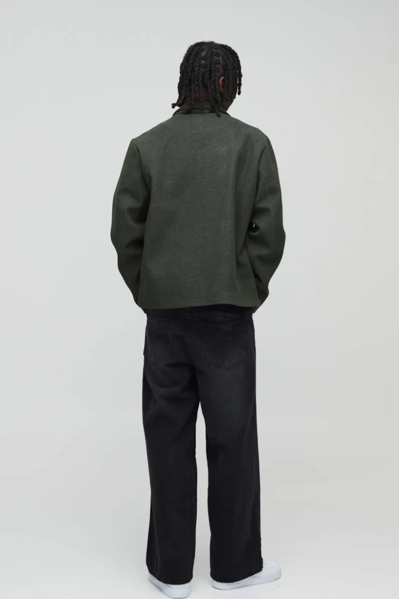 Sale boohooMAN Baggy Rigid Jean In charcoal