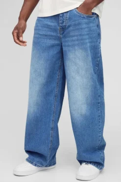 Best Sale boohooMAN Baggy Rigid Jean in light blue