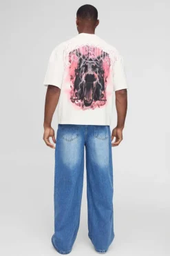 Best Sale boohooMAN Baggy Rigid Jean in light blue