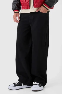Best Sale boohooMAN Baggy Rigid Jean In true black