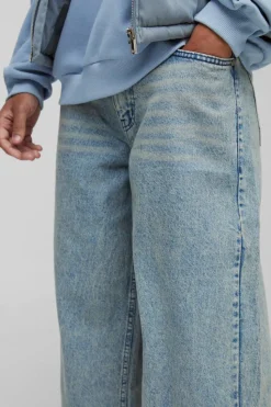 Best boohooMAN Baggy Rigid Jeans antique blue