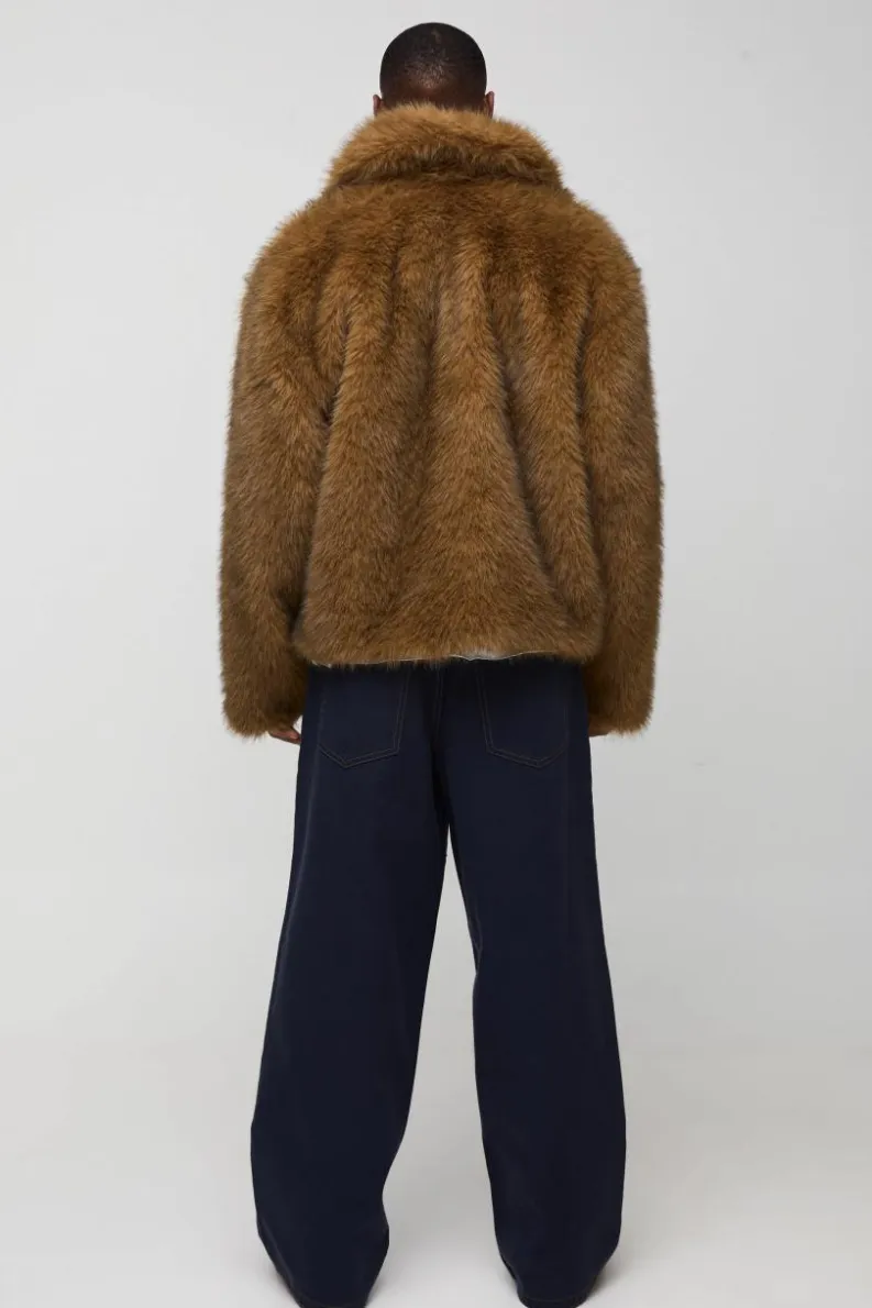 Shop boohooMAN Baggy Twill Contrast Stitch Carpenter Trousers ink