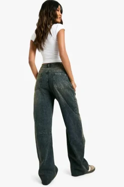 Best boohoo Barrel Leg Jean vintage blue