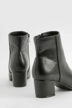 Best Sale boohoo Basic Block Heel Shoe Boots black