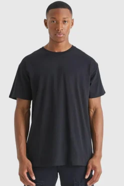 Outlet boohooMAN Basic Crew Neck T Shirt black