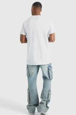Cheap boohooMAN Basic Crew Neck T Shirt white