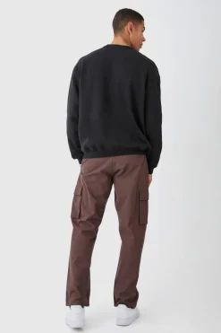 Best boohooMAN Basic Oversized Sweatshirt black