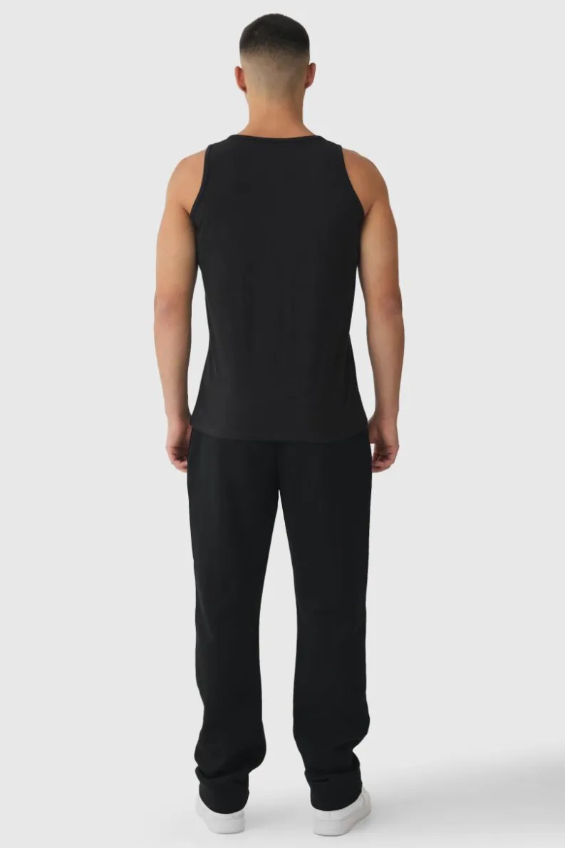 Sale boohooMAN Basic Vest black