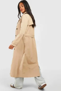 Discount boohoo Belted Trench Coat stone