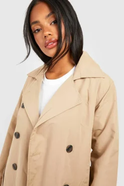 Discount boohoo Belted Trench Coat stone