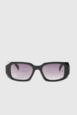 Store boohooMAN Rectangular Sunglasses black