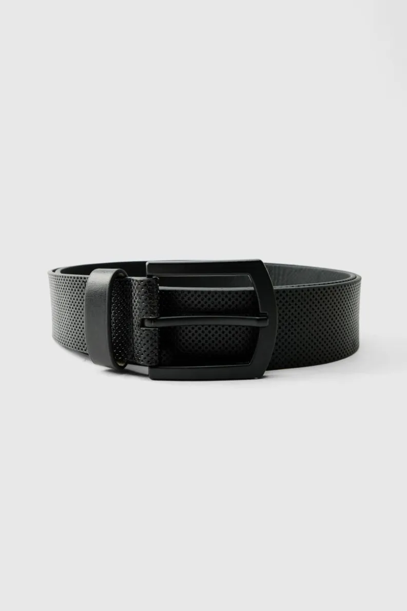 Clearance boohooMAN Textured Belt black
