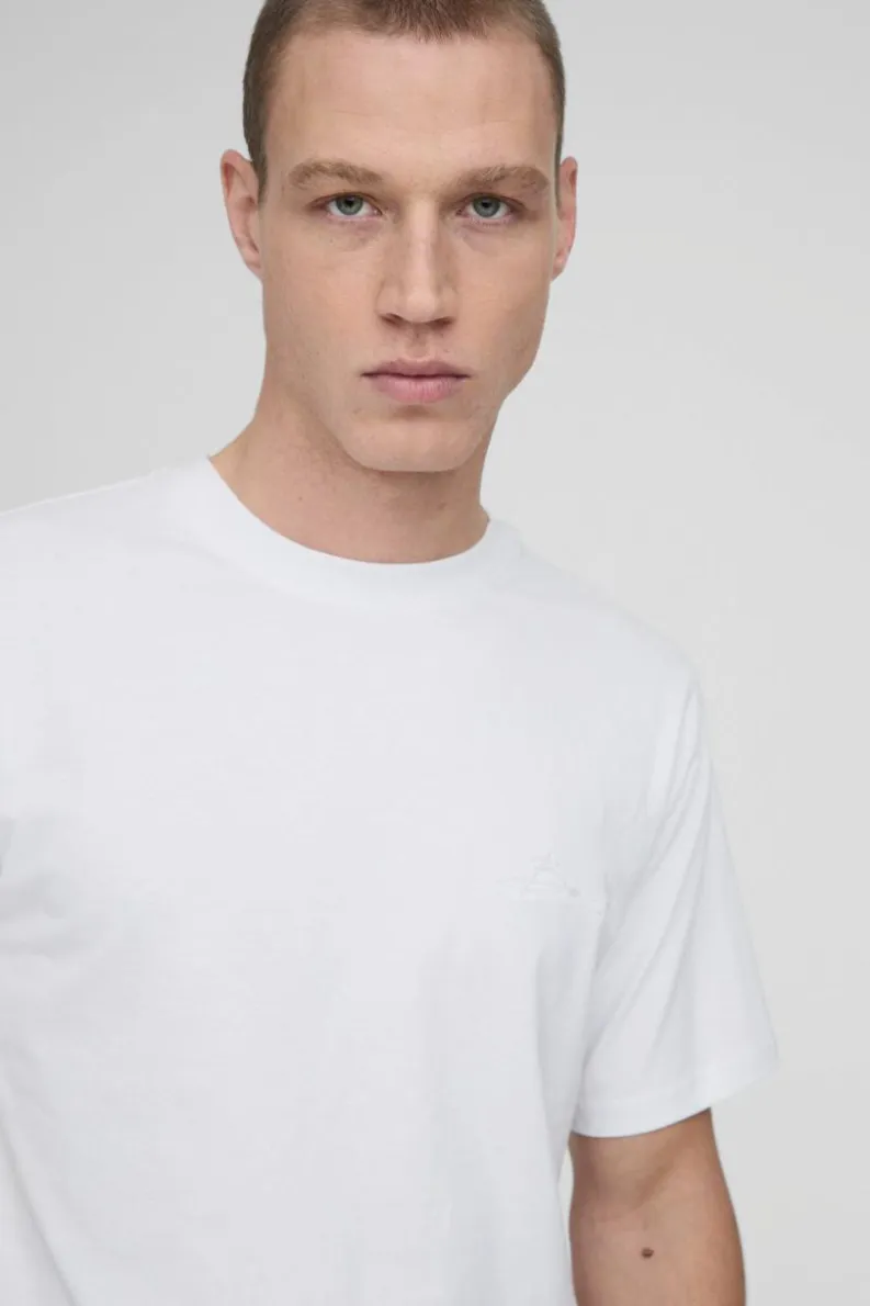 Best Sale boohooMAN Bm Signature Embroidered Crew Neck T-shirt white