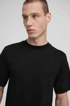 Store boohooMAN Bm Signature Embroidered Crew Neck T-shirt black