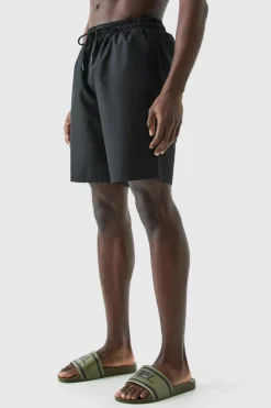 Clearance boohooMAN Board Ripstop Swim Short black