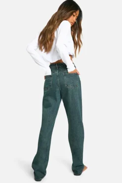 Hot boohoo Basics Straight Leg Jeans vintage wash