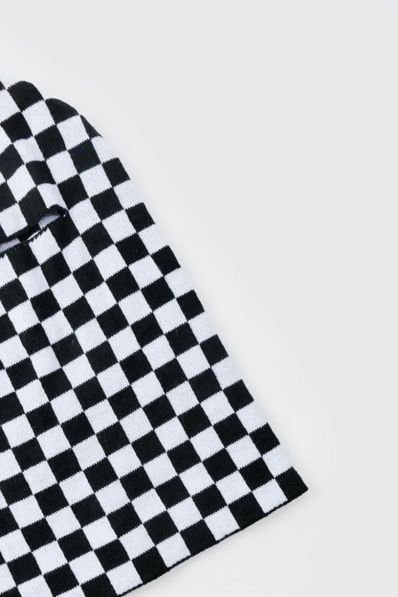 Clearance boohooMAN Checkered Face Covering black