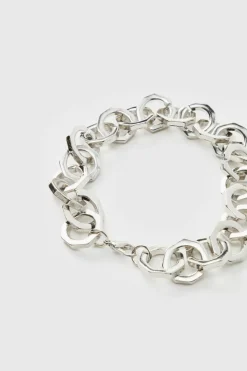 Flash Sale boohooMAN Chunky Metal Bracelet In silver