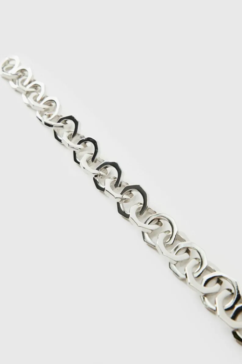 Flash Sale boohooMAN Chunky Metal Bracelet In silver