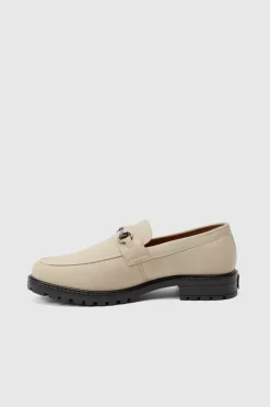 Fashion boohooMAN Chunky Snaffle Loafer In taupe