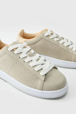 Hot boohooMAN Chunky Trainer In Stone grey