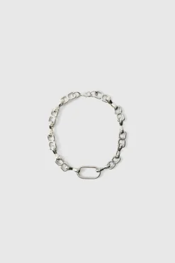 Outlet boohooMAN Circle Hardware Bracelet silver