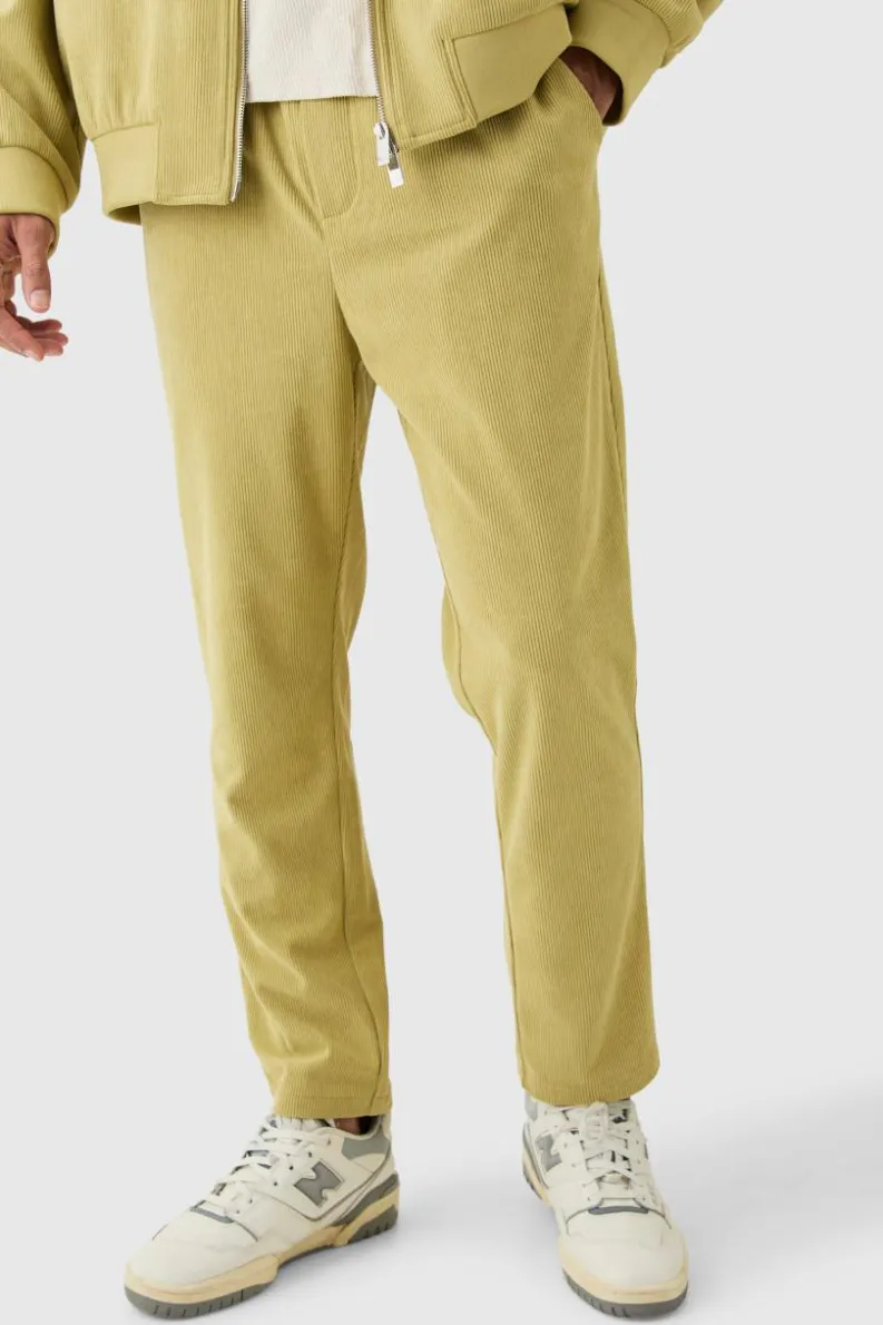 Flash Sale boohoo Corduroy Oversized Bomber Smart Set chartreuse
