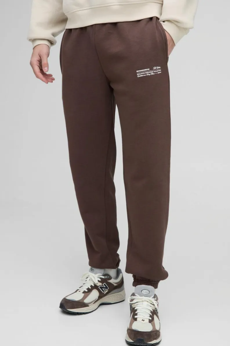 Best Sale boohooMAN Core Fit Man Joggers brown
