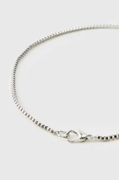 Cheap boohooMAN Cross And Hardware Necklace silver