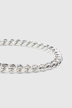 Clearance boohooMAN Cuban Chunky Chain Bracelet In silver