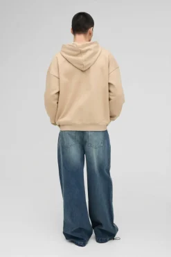 Outlet boohooMAN Denim Parachute Jean vintage blue