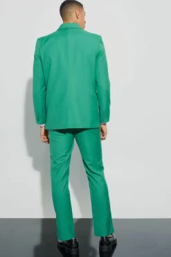 Outlet boohoo Double Breasted Suit mint