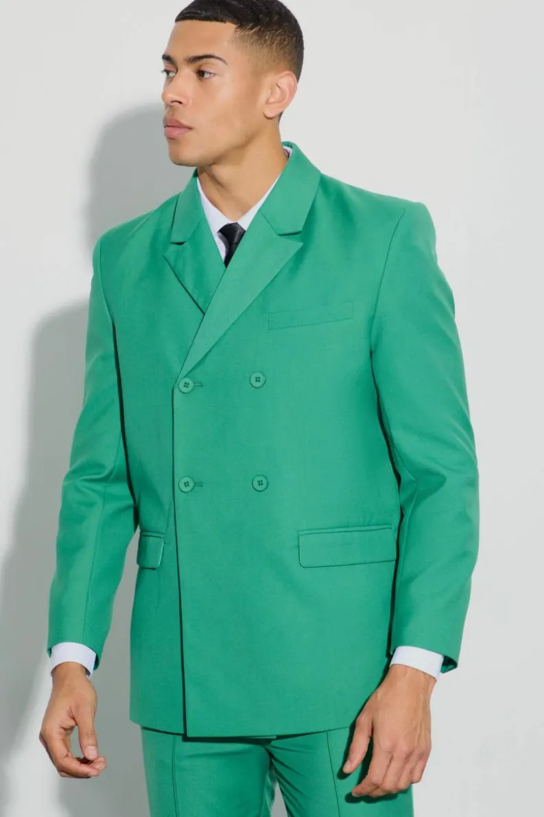 Outlet boohoo Double Breasted Suit mint