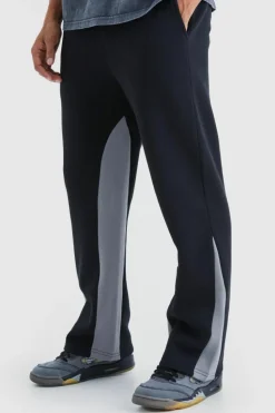 Best boohooMAN Double Gusset Joggers black
