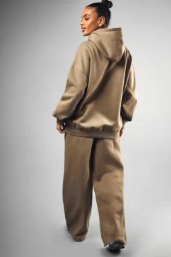Shop boohoo DSGN Collegiate Embroidered Tracksuit khaki